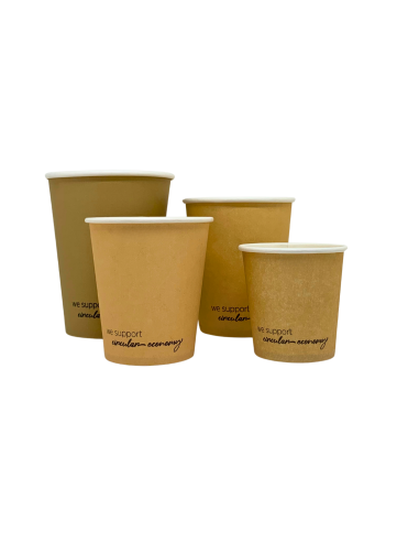Vaso de cartón kraft 200ml (3000Uds)