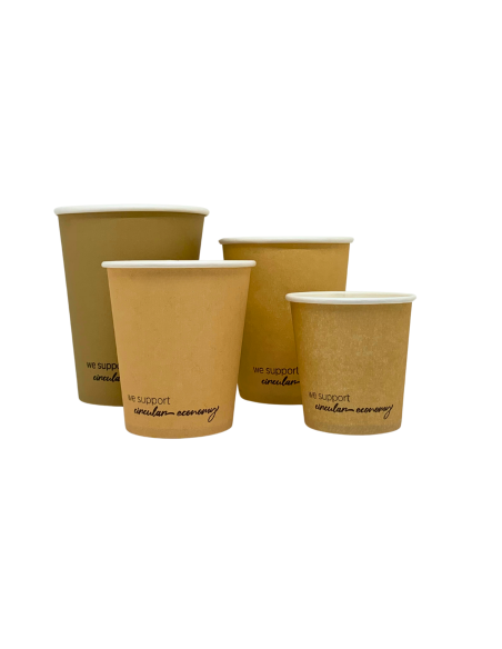 Vaso de cartón kraft 200ml (3000Uds)