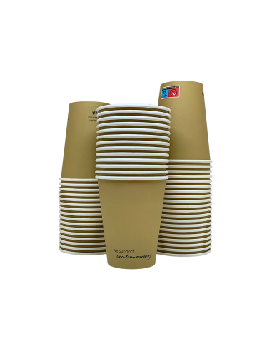 Vaso de cartón kraft 300ml 12oz (1000Uds)