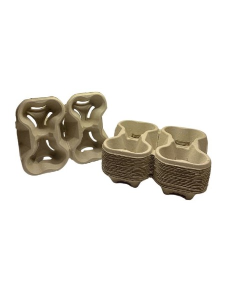 Portavasos cartón 4 huecos (300uds)