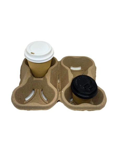 Portavasos cartón 4 huecos (300uds)