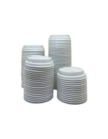Tapa de plástico blanca para vaso 120ml (1000uds) 2