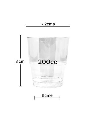 Vaso enfundado PS 200cc inyectado (450Uds)