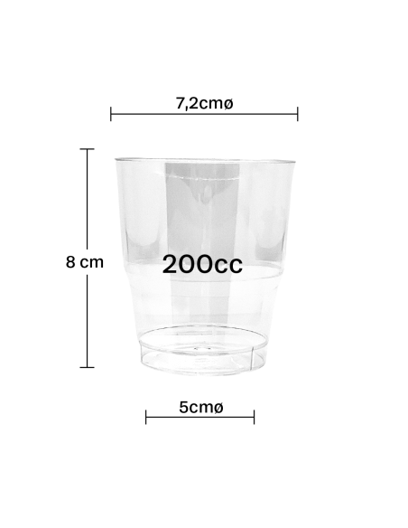 Vaso enfundado PS 200cc inyectado (450Uds)