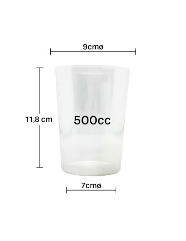 Vaso sidra irrompible 500cc (375Uds)