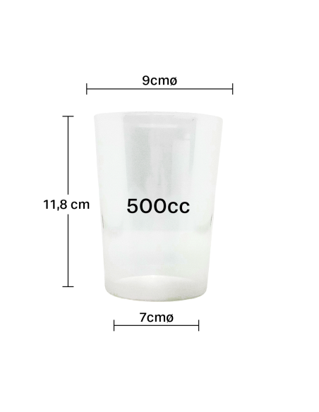 Vaso sidra irrompible 500cc (375Uds)