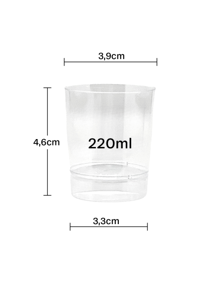 Vaso de chupito desechable 45ml (1000uds)