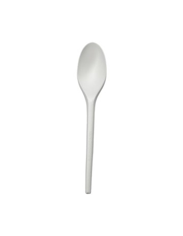 Cuchara CPLA compostable blanca 17cm de Betik (1500Uds)
