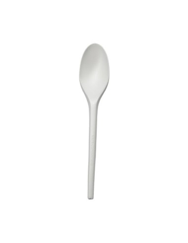 Cuchara CPLA compostable blanca 17cm de Betik (1500Uds)