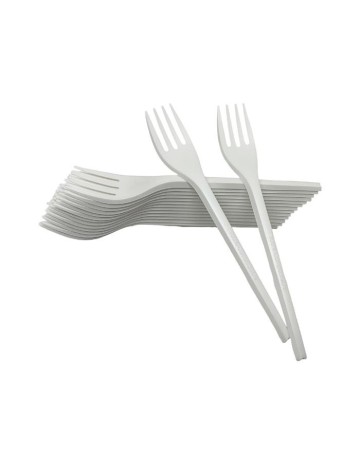 Tenedor CPLA compostable blanco 17cm de Betik (1500Uds) 2