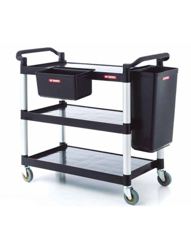 Carro servicio 3 estantes PP 1030x500x980 de Araven