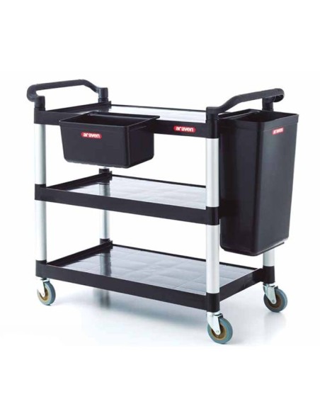 Carro servicio 3 estantes PP 1030x500x980 de Araven