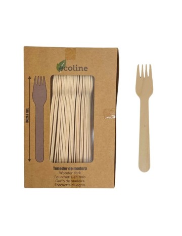 Tenedor de madera 160mm (1000uds) 2