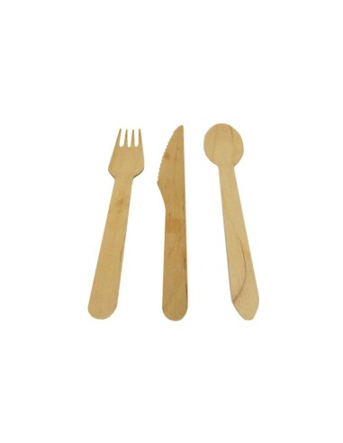 Tenedor de madera 160mm (1000uds)