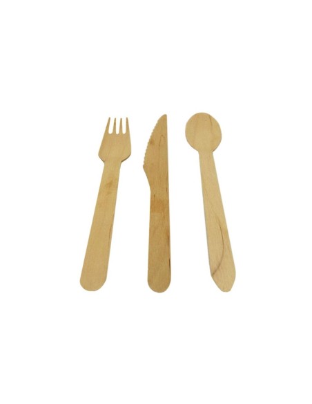 Tenedor de madera 160mm (1000uds)