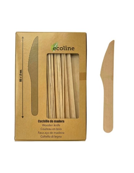 Cuchillo de madera 165mm de Betik (1000uds)