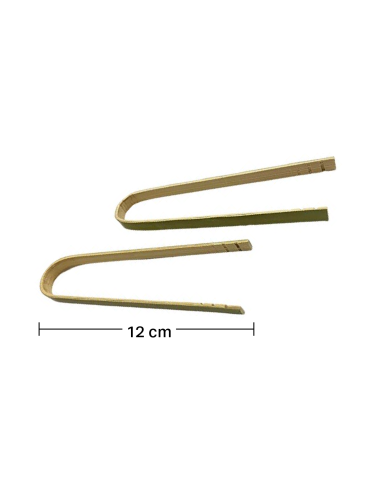 Pinzas bambú 12cm (100uds)
