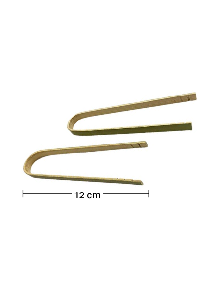 Pinzas bambú 12cm (100uds)