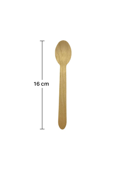 Cuchara madera 160mm (1000uds)