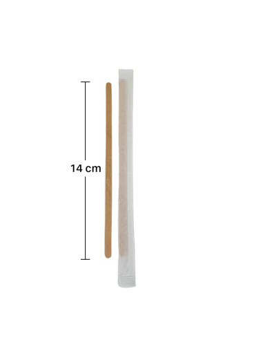 Paletina madera enfundada 14cm (500Uds)