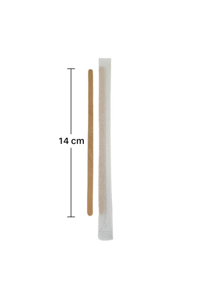 Paletina madera enfundada 14cm (500Uds)