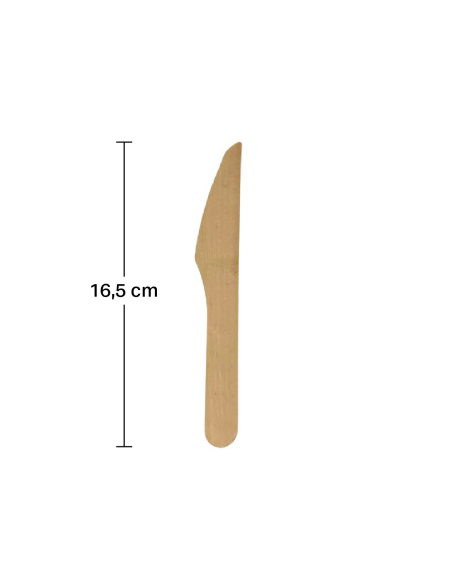 Cuchillo de madera 165mm de Betik (1000uds)