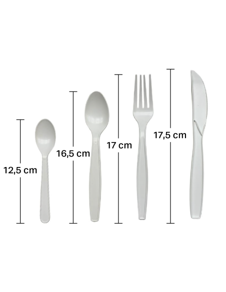 Pack 4  cubiertos CPLA + servilleta BIO de Betik (500uds)