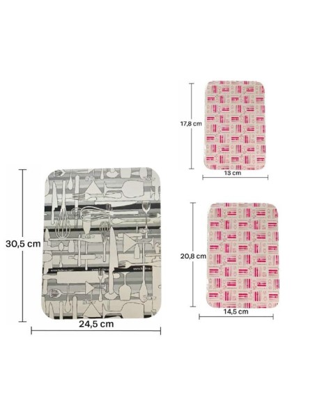 Tapa envase aluminio rectangular
