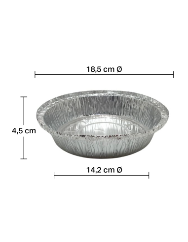 Envase de aluminio redondo 650ml (500uds)