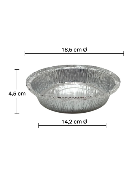 Envase de aluminio redondo 650ml (500uds)