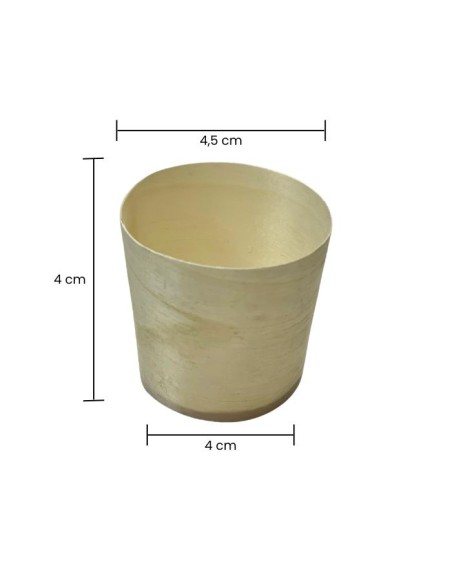 Mini vaso madera (100uds)