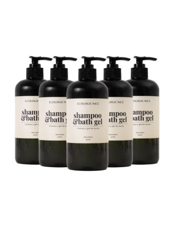 Amenities champú y gel de baño ECOLOGIC NICE 500ml (20Uds) 2