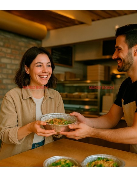 Envase de aluminio redondo 650ml (500uds)