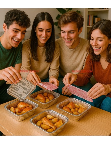 Tapa envase aluminio rectangular