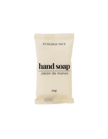 Amenities pastilla jabón de mano rectangular 20gr ECOLOGIC NICE (400Uds)