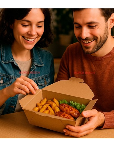 Caja de comida kraft
