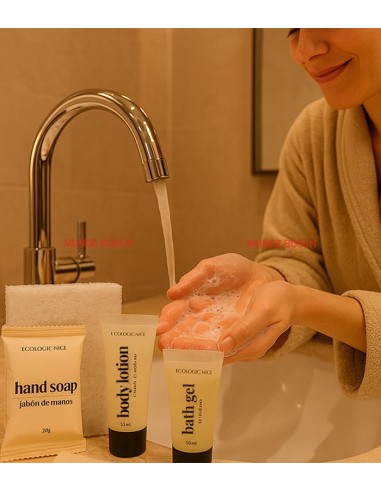 Amenities pastilla jabón de mano rectangular 20gr ECOLOGIC NICE (400Uds)