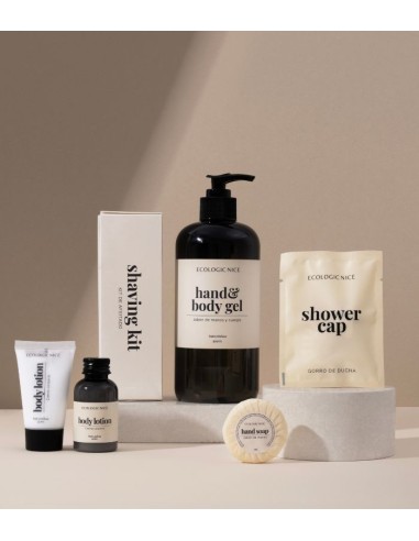Amenities champú y gel de baño ECOLOGIC NICE 500ml (20Uds)