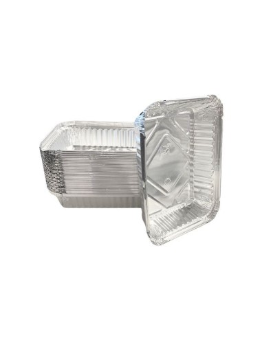 Envase de aluminio rectangular 650ml (100uds)