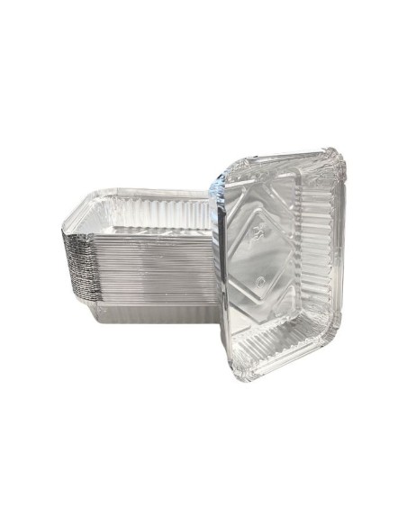 Envase de aluminio rectangular 650ml (100uds)