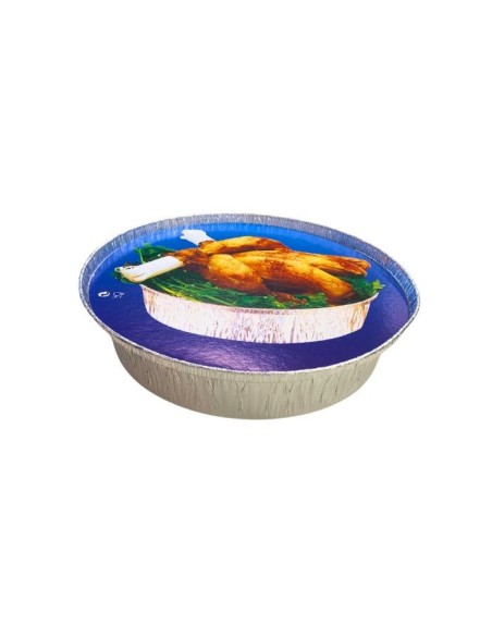 Tapa envase aluminio redondo (125uds)