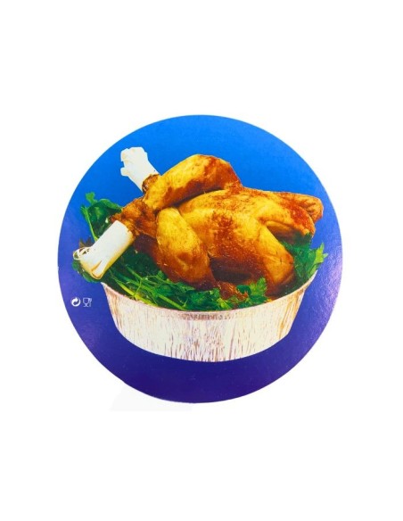 Tapa envase aluminio redondo (125uds)