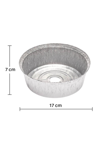 Envase de aluminio redondo (125uds)