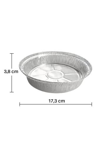 Envase de aluminio redondo (125uds)