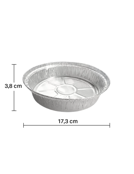 Envase de aluminio redondo (125uds)
