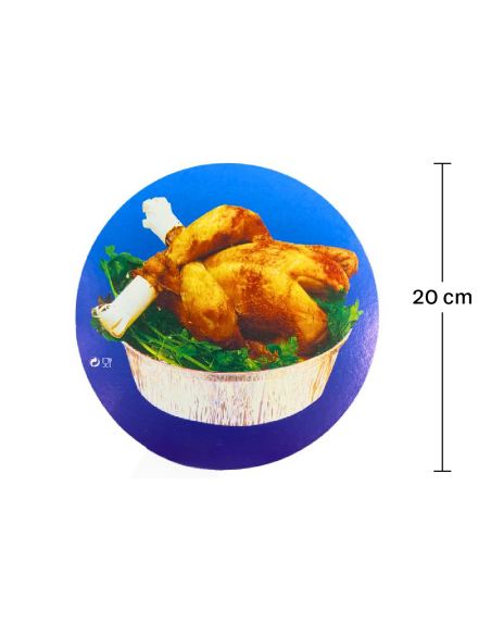 Tapa envase aluminio redondo (125uds)