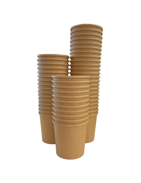 Tarrina alta de kraft 350ml (500uds)