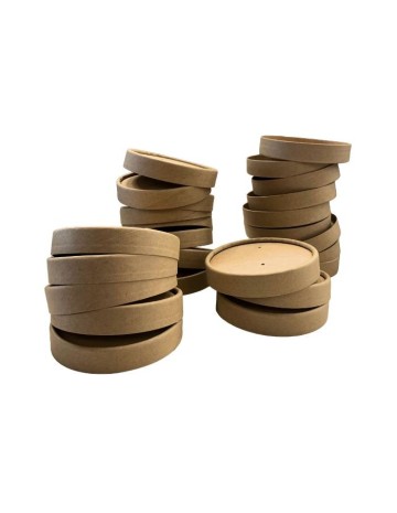 Tapa de tarrina alta de kraft 350ml (500uds) 2
