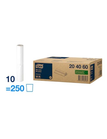 Bolsa de basura Tork negra 50L 250Uds 2