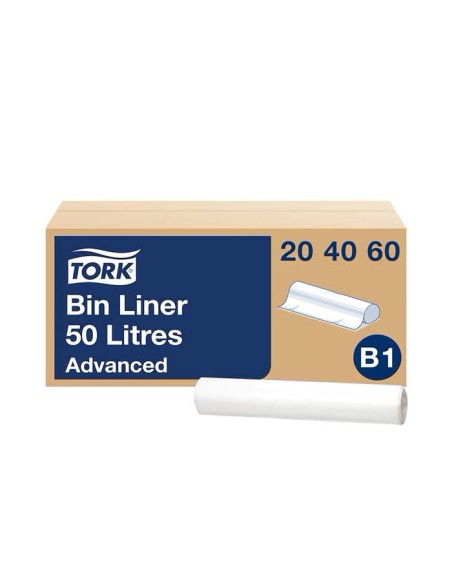 Bolsa de basura Tork transparente 50L ESSITY  (250Uds)